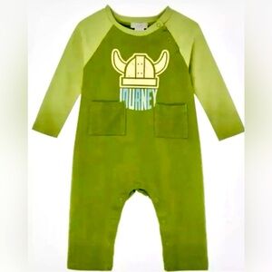 Peek Baby Boys Green Long Sleeve Longall One-Piece Sizes 6-12M 18-24M